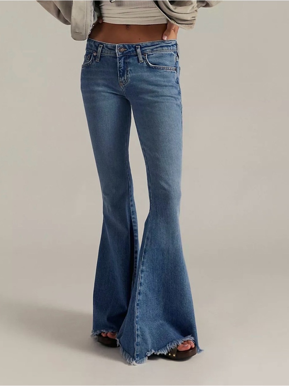 Free People - We The Free Light Blue Flare Jeans